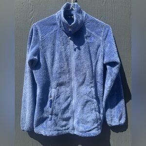 Girls Northface Sherpa Osolita Fuzzy Zip Up Jacket Size LG